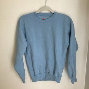 Hanes light blue crewneck size S